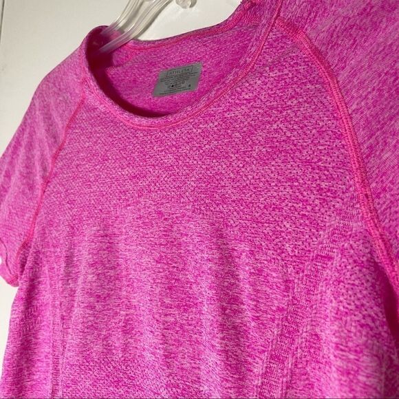 Athleta Fastest Track Cinch pink workout shirt top - Picture 7 of 7